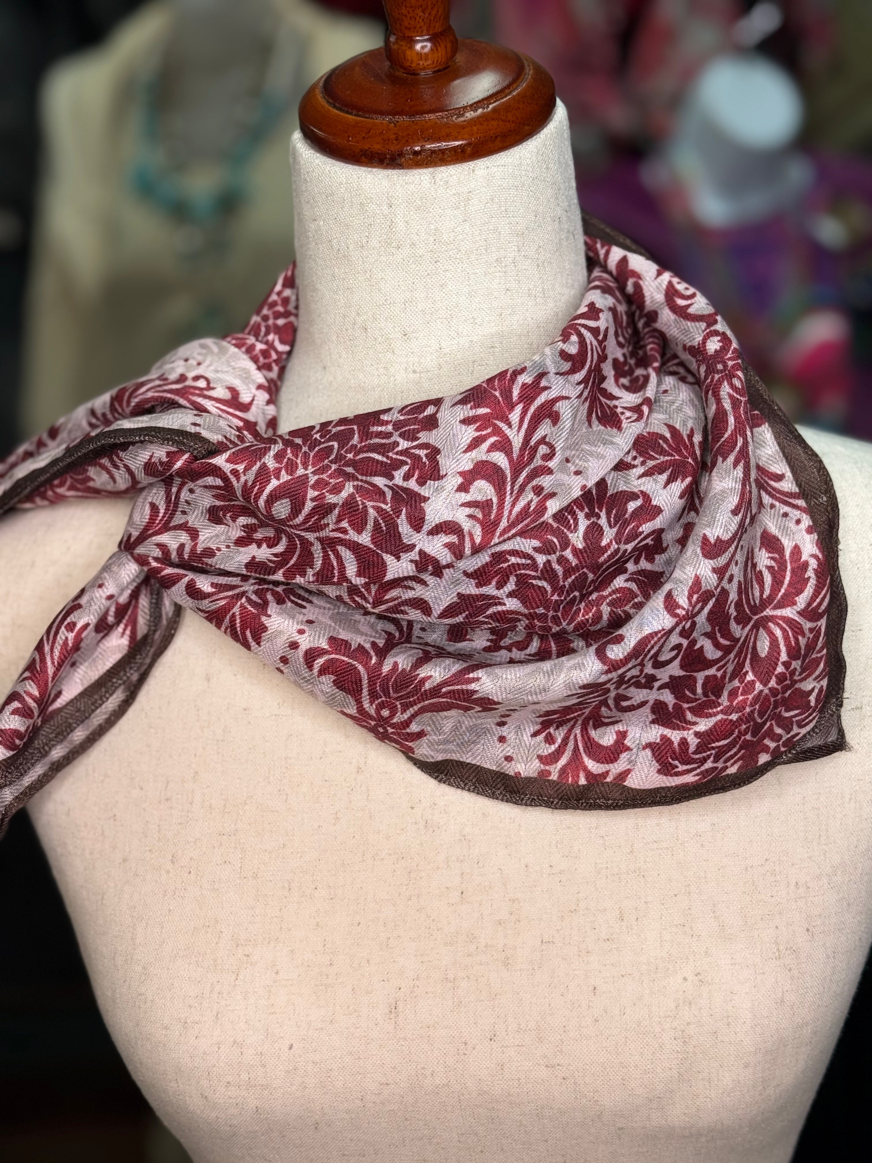 A Rare Bird red cream scarf – Felecia Bella