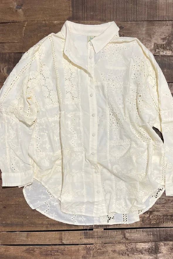 Mix It Up Shirt in Tea Stain Mix It Up Shirt in Tea Stain