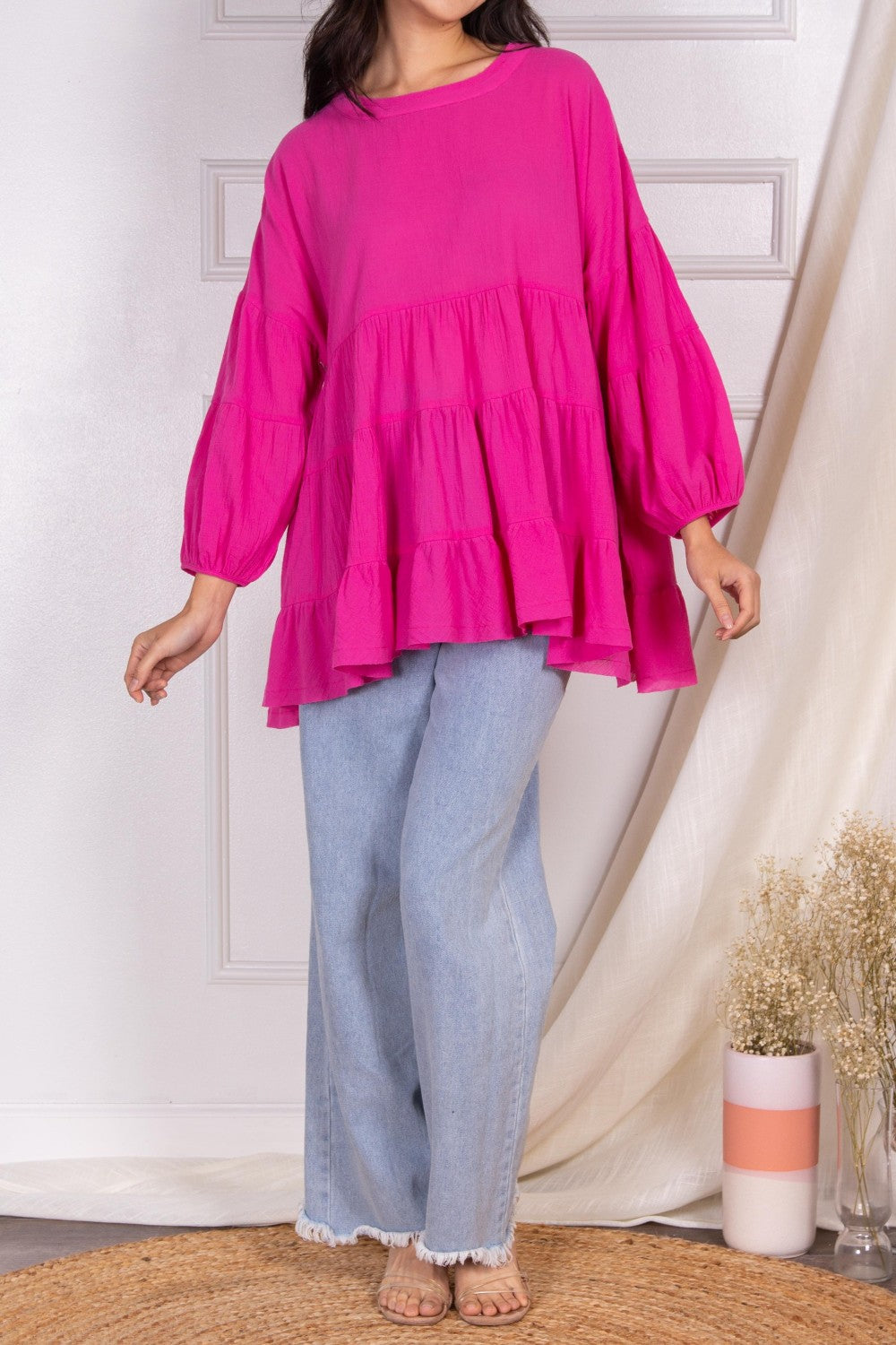 Tiered Ruffle Boho Top