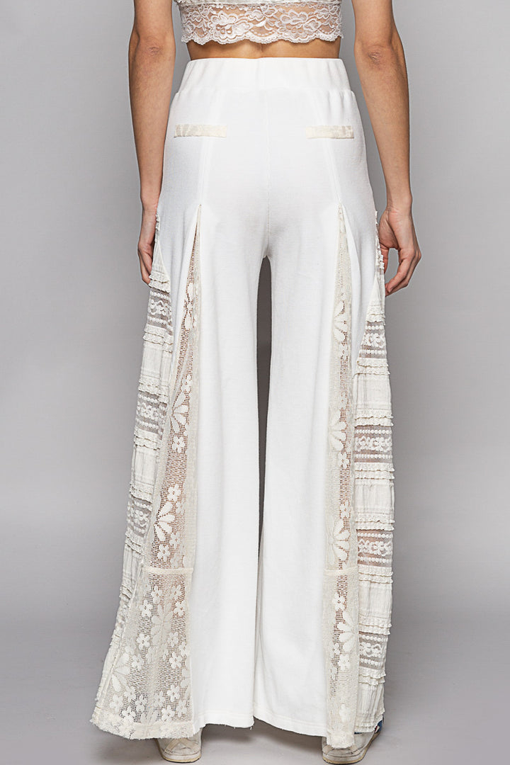 Lace detailed Pull On Pant