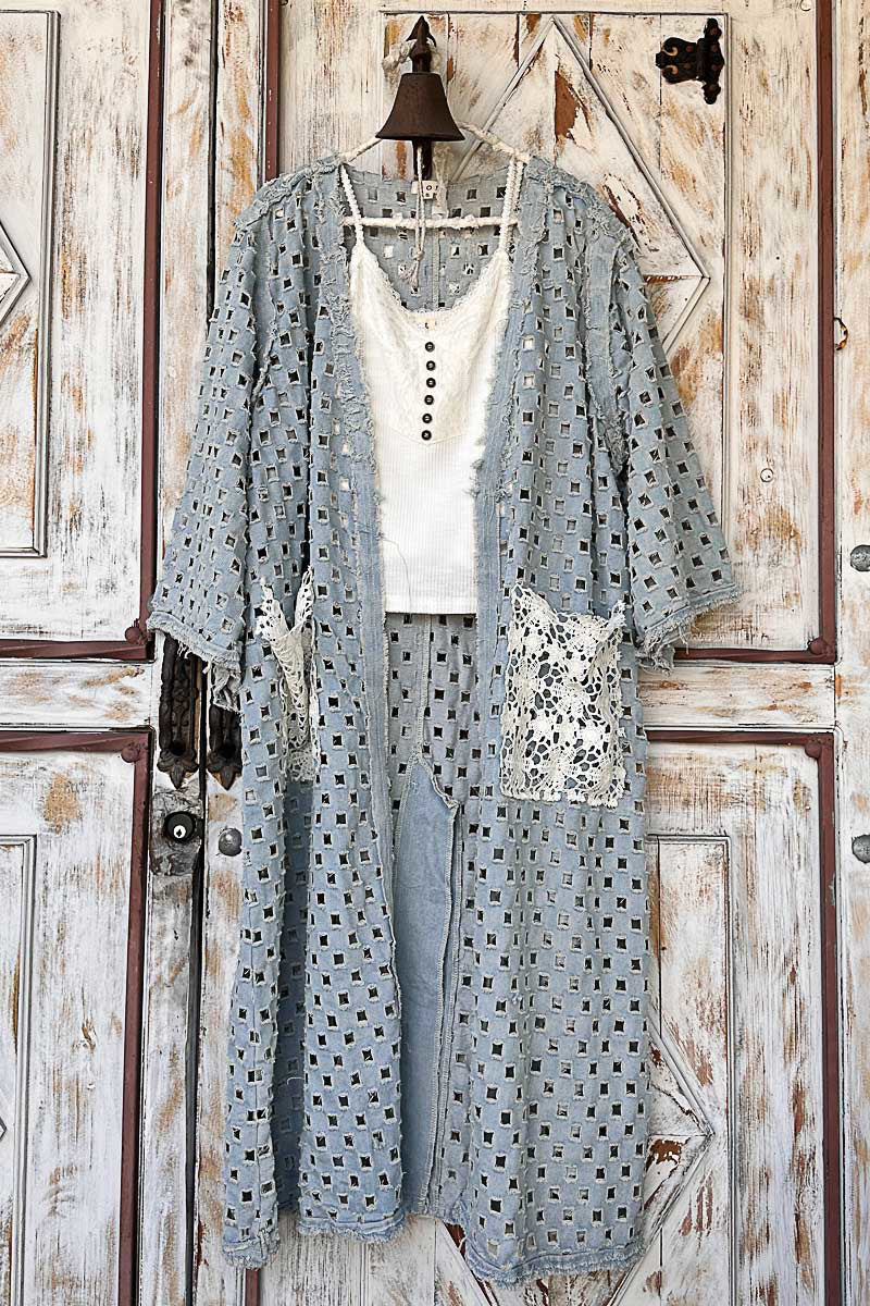 POL Light Denim  Kimono