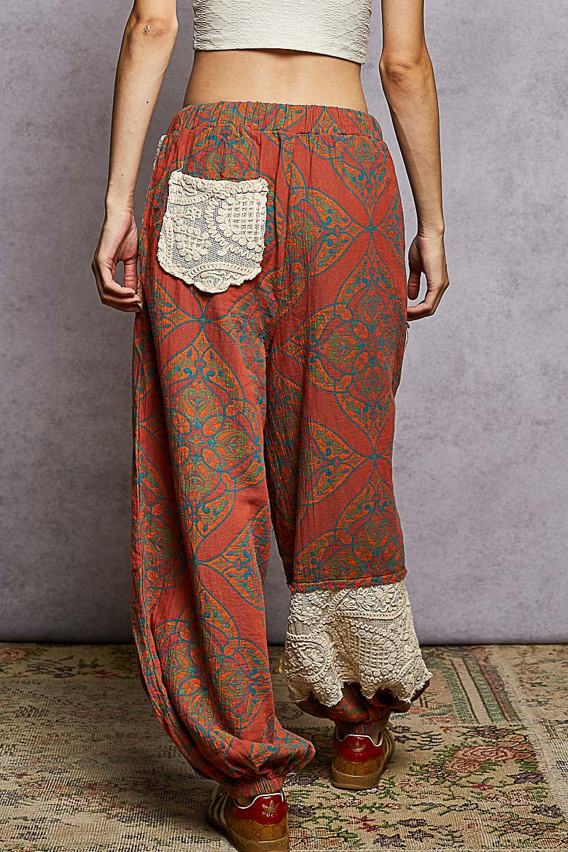 Pre Order POL Dried Tomato Pants - back view