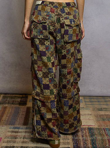 POL Twill Patchwork Pants