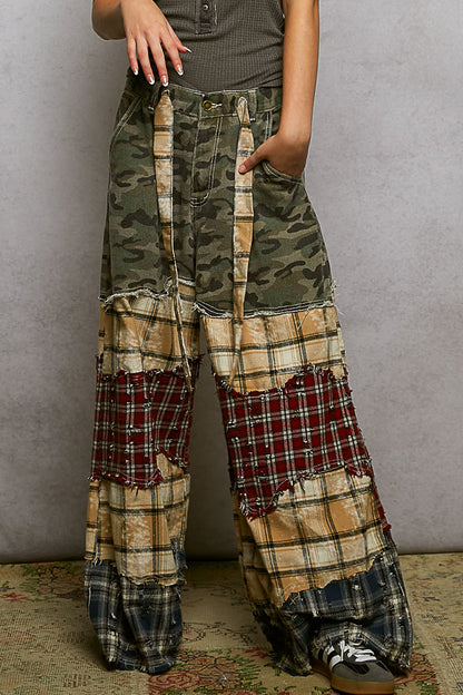 POL Camo Mutli Patch Pants