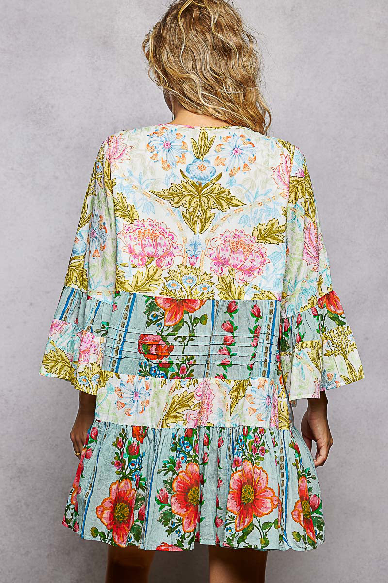 POL Jade Multi Dress - back view