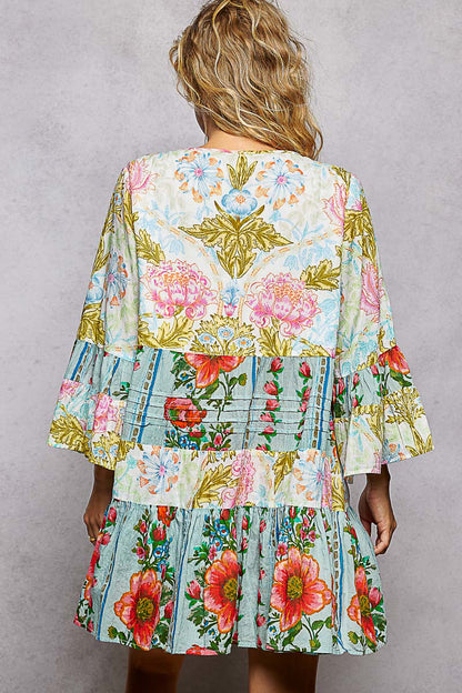 POL Jade Multi Dress - back view