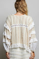 Pre Order POL Cream Beige Top - back view