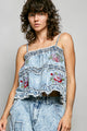Pre Order POL Denim Top - front view