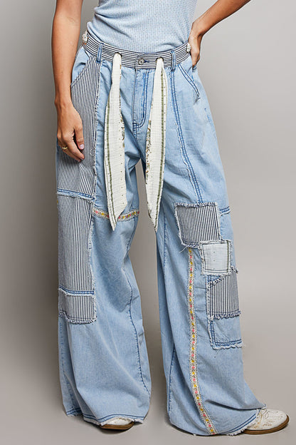 POL Denim Wide leg Pants