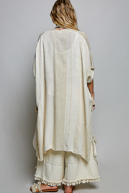 POL Natural knitted cardigan Kimono