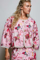 Pre Order POL Lightweight Multi Jacket Pink - detail view