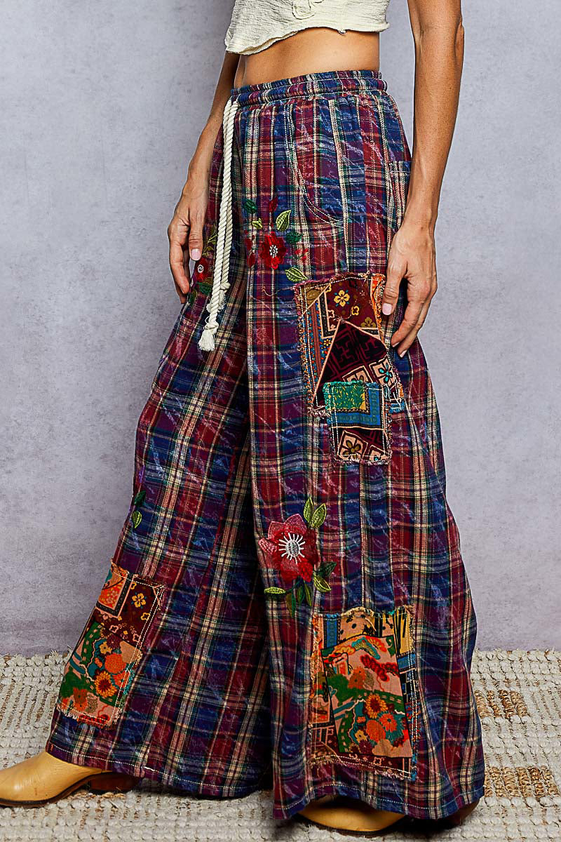 POL Red Plaid Pants