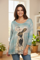 Paper Lace Blue Rabbit Tee