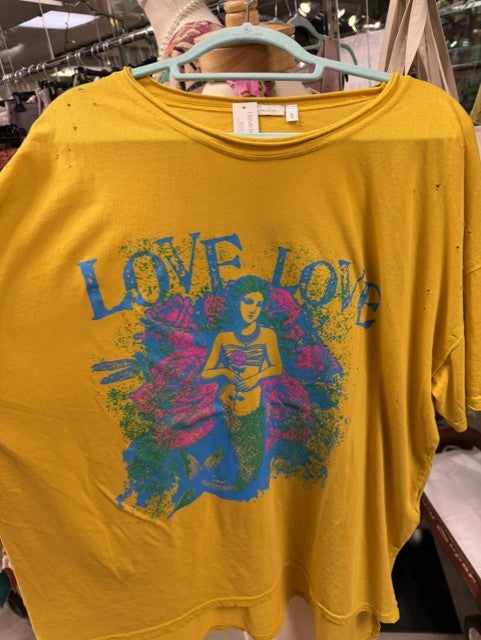 Pre-order I love linen Love love Top