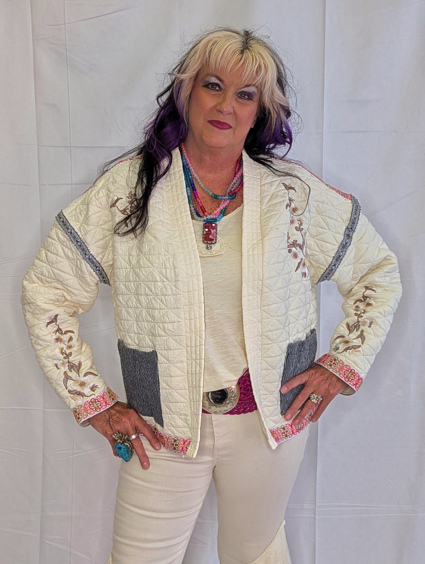 Quilted Cream Jacket