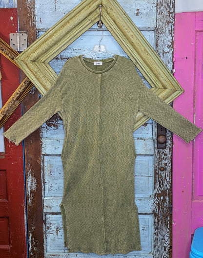 JHer Mineral Washed Melange Sweater Dress