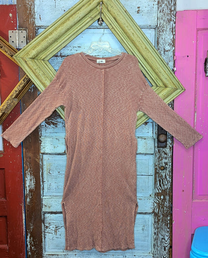 JHer Mineral Washed Melange Sweater Dress