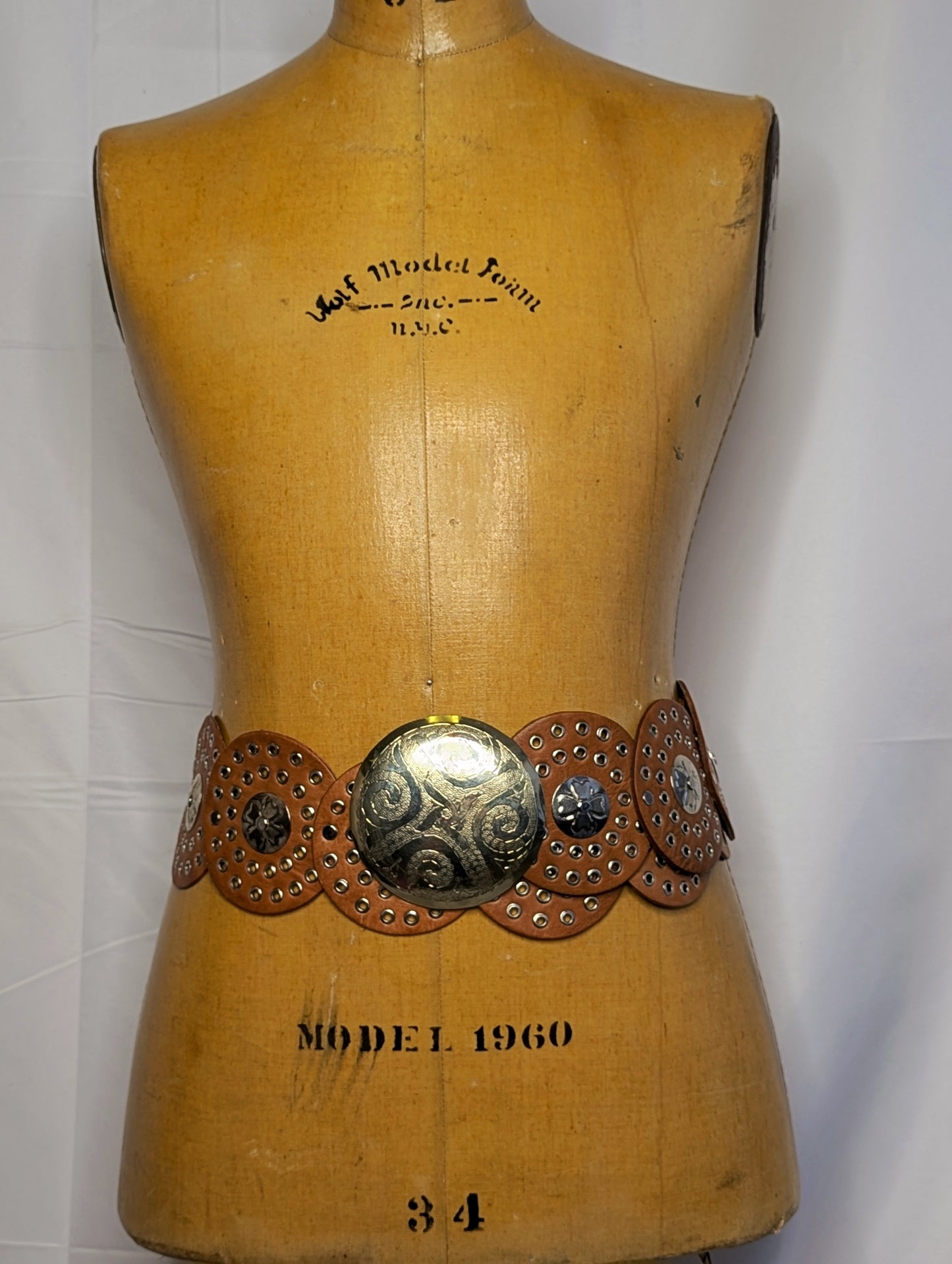 Brown  Concho belt