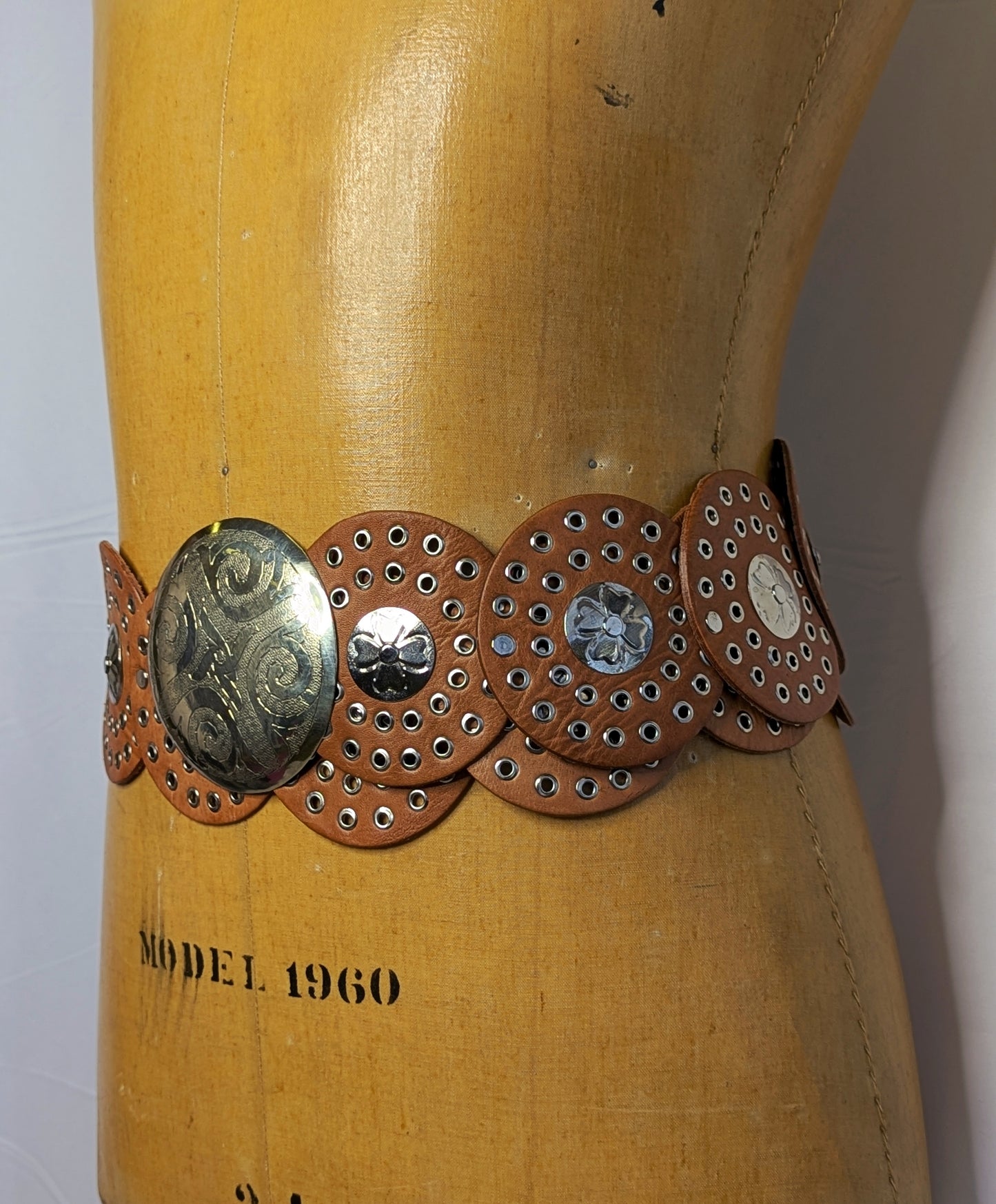 Brown  Concho belt