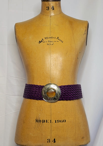 Woven Leather Belt