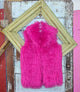 Hot Pink Faux Fur Vest