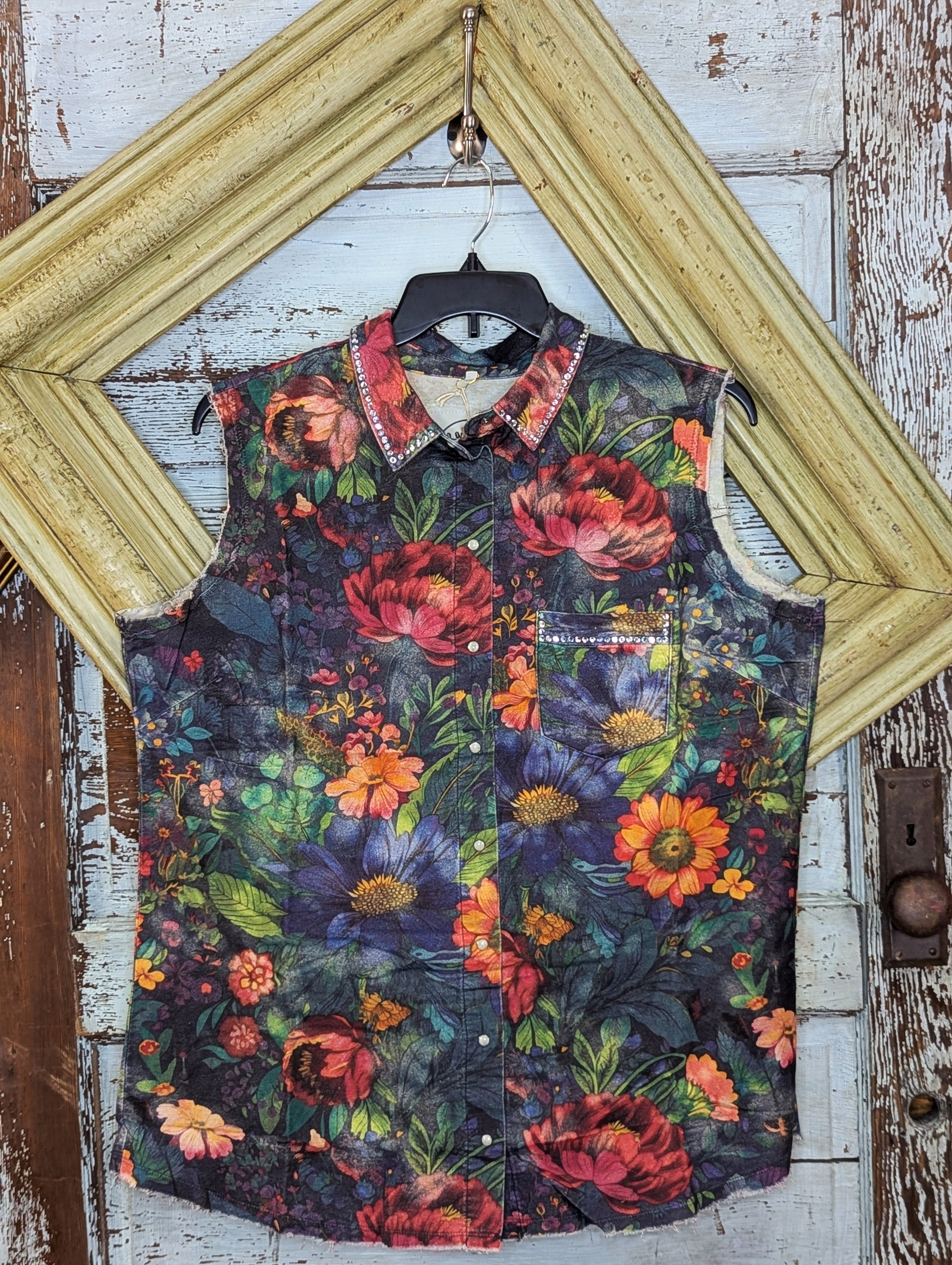 A Rare Bird Floral Vest