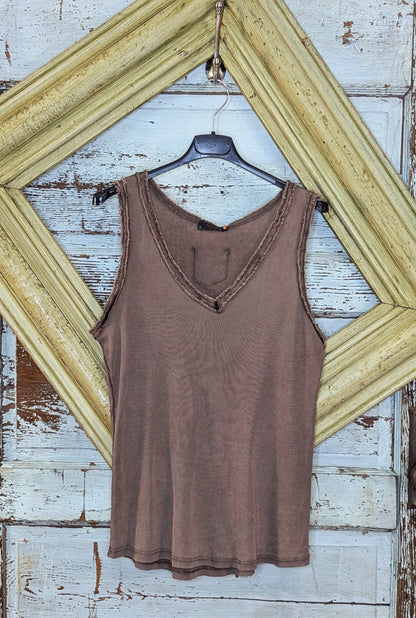 Made In Italy Sequin Tank