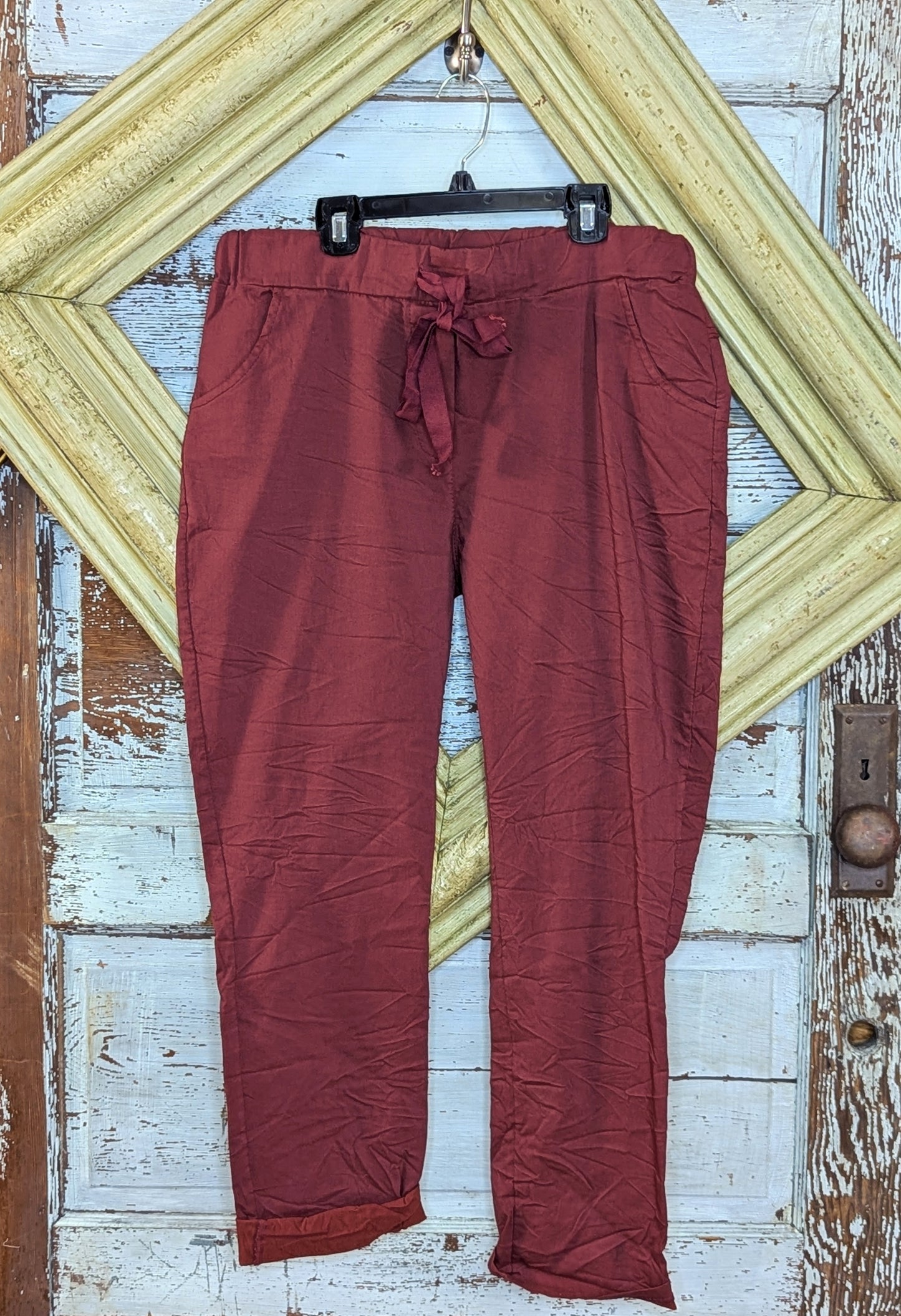 Made In Itlay Cranbery Joggers