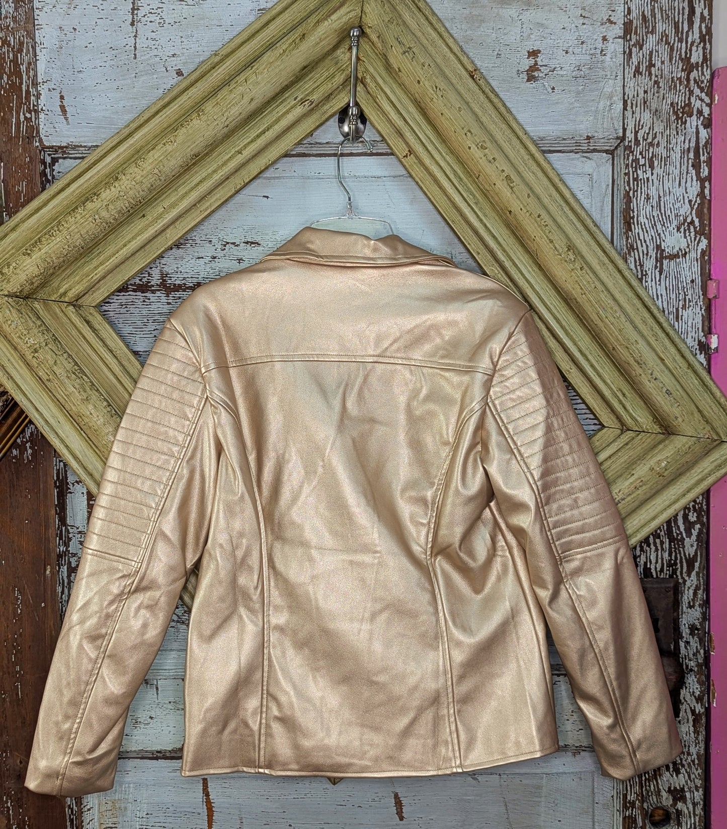 To The Way Gold Metalic Jacket