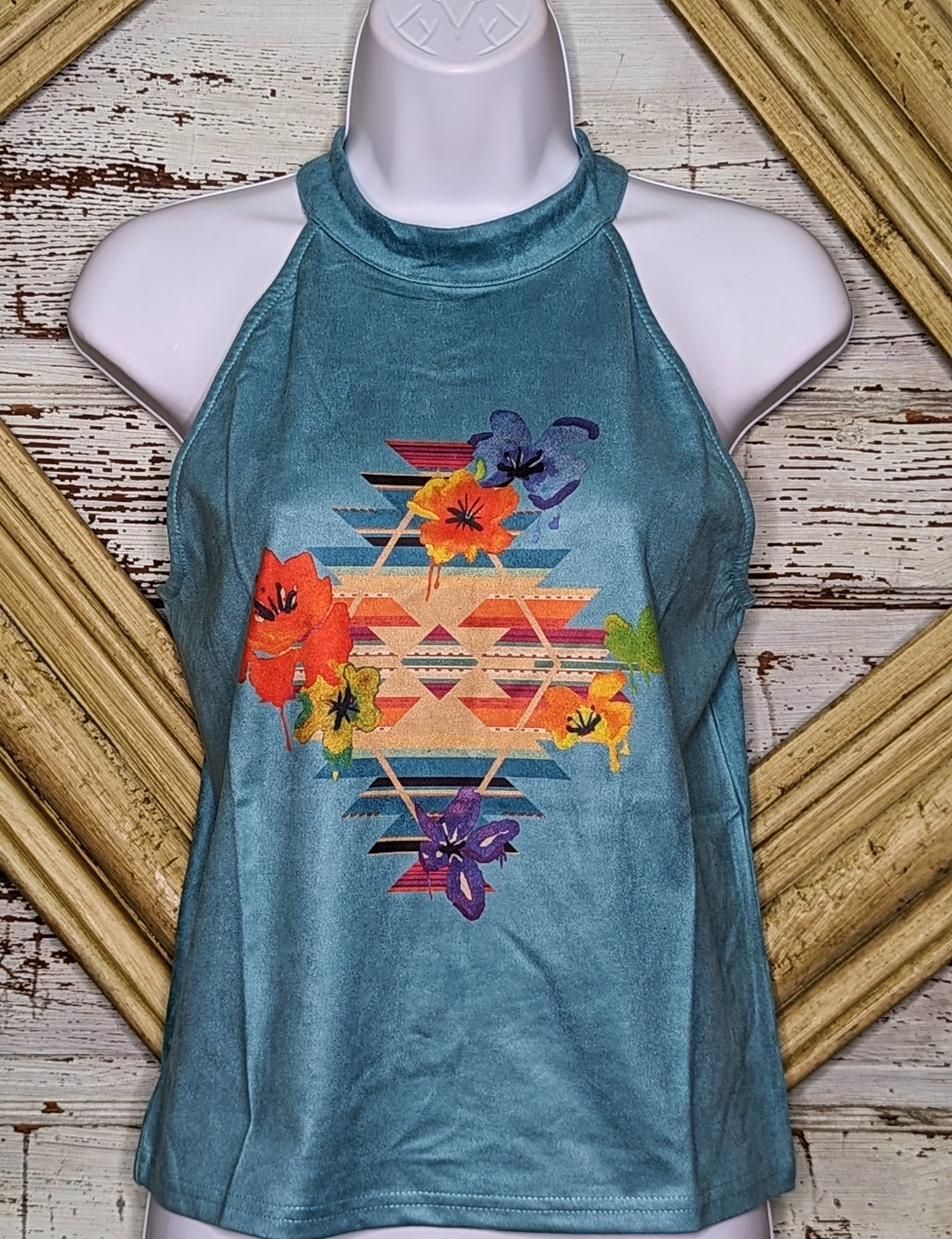 Floral Aztec Tank