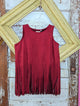 Crimson Fringe Tank