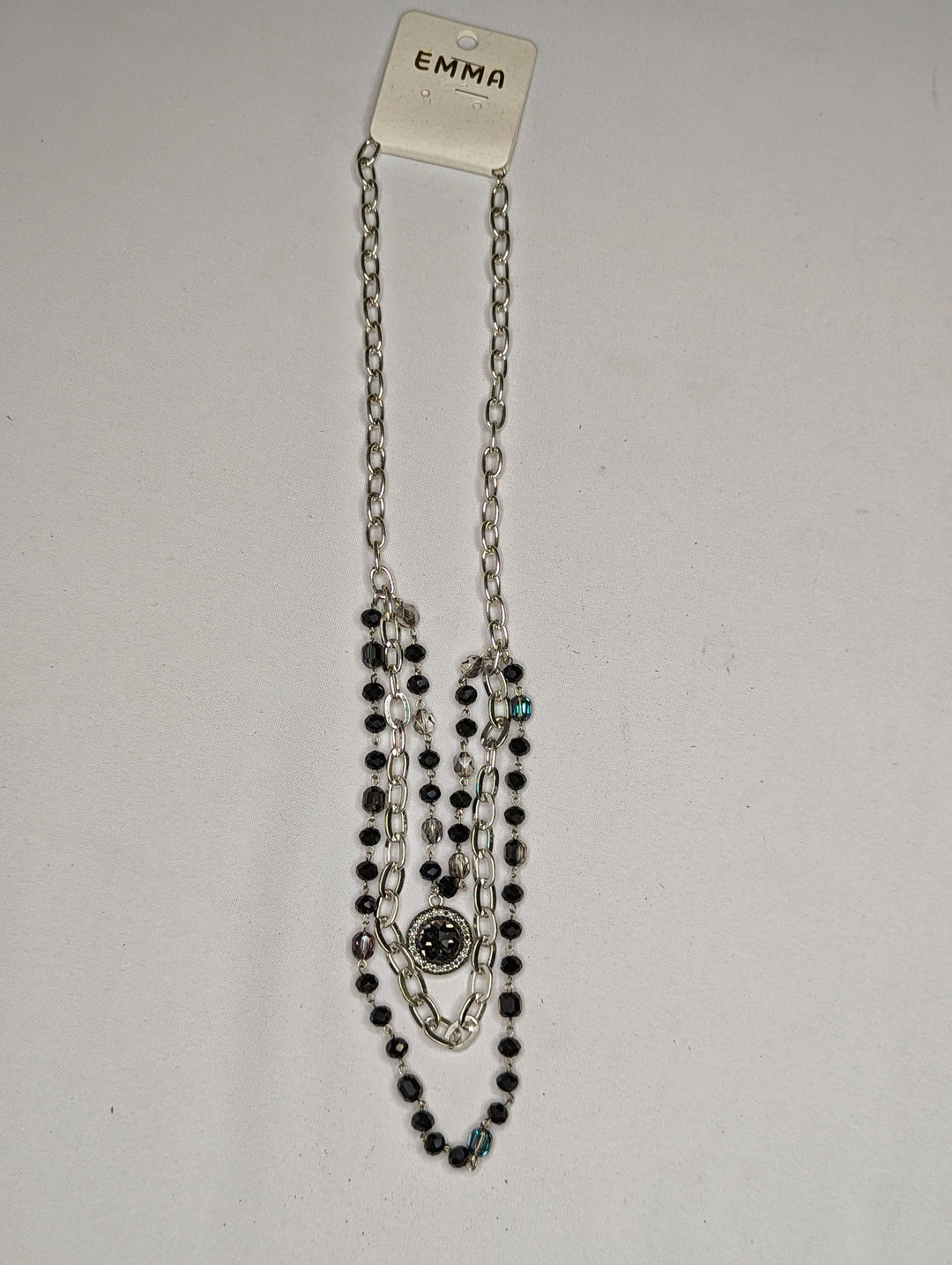 Black and chain Necklace