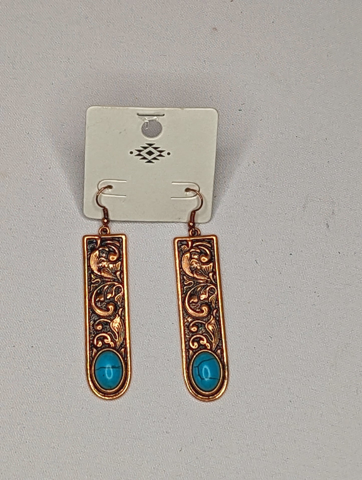 Gold Turquoise Ears