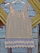 Sparkly Tank Top With Lace Layer