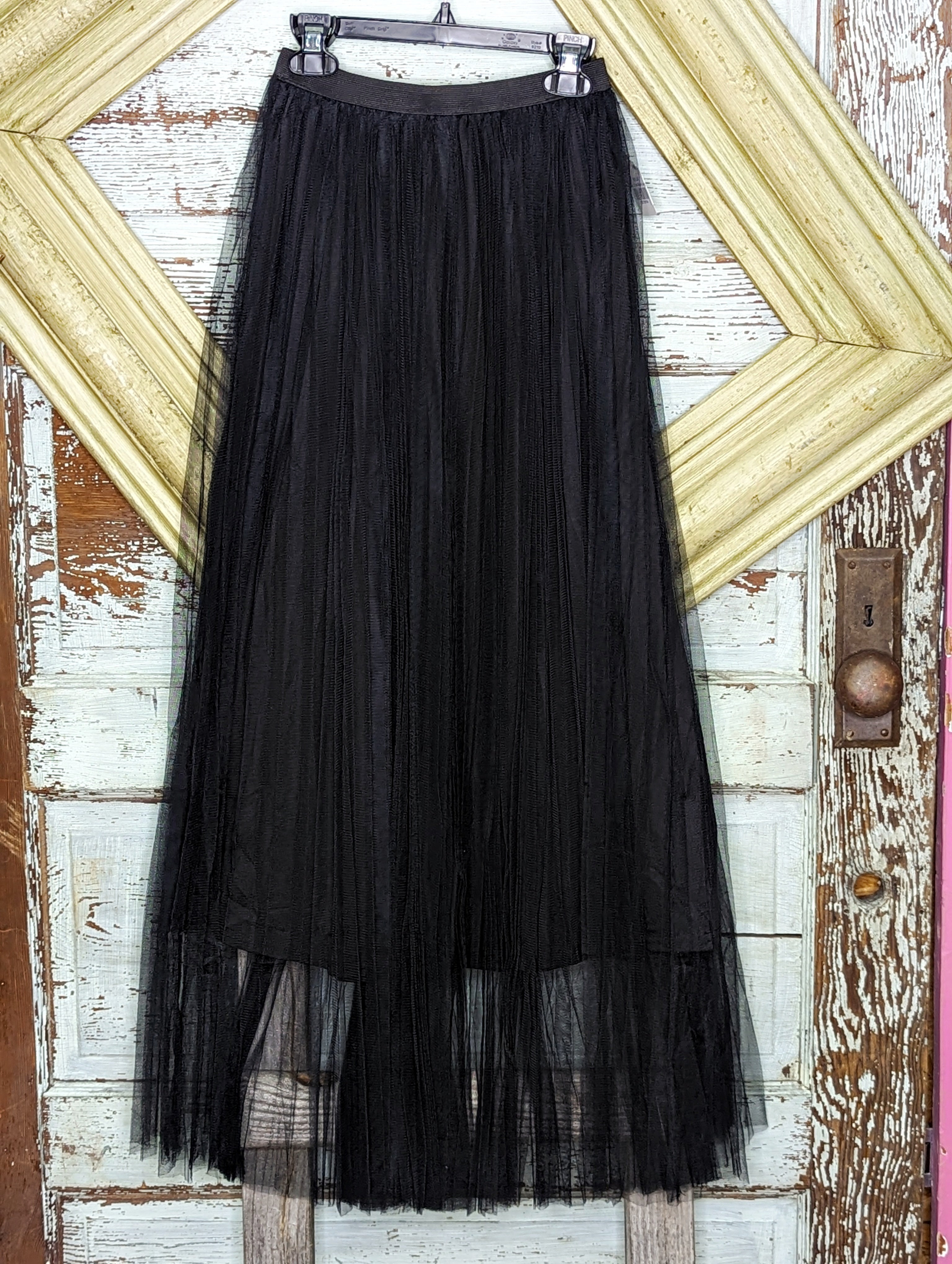 Lined Mesh Long Skirt – Felecia Bella