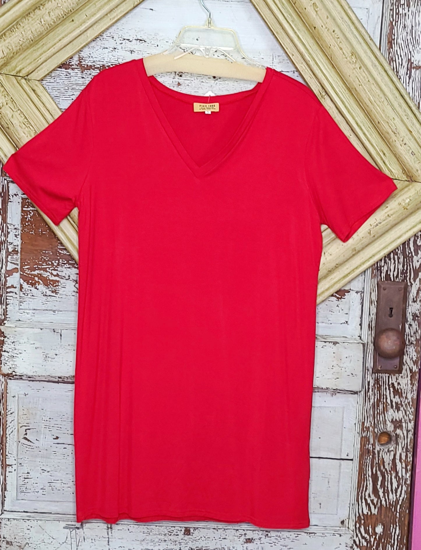 Piko V-neck Long Basic Tee