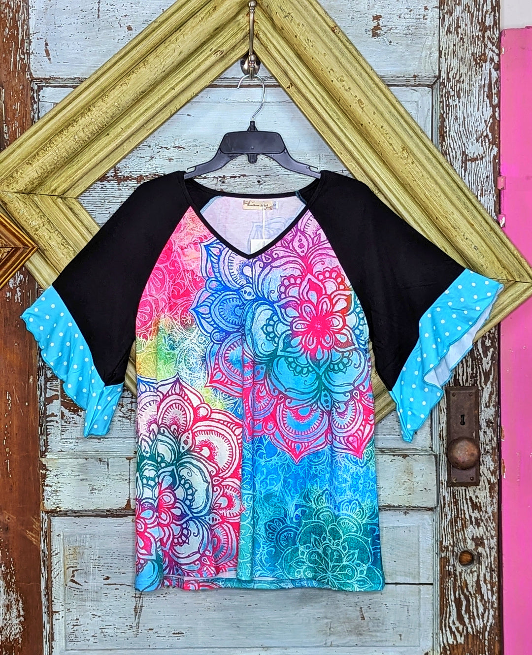 Abstract Multi Color Tee