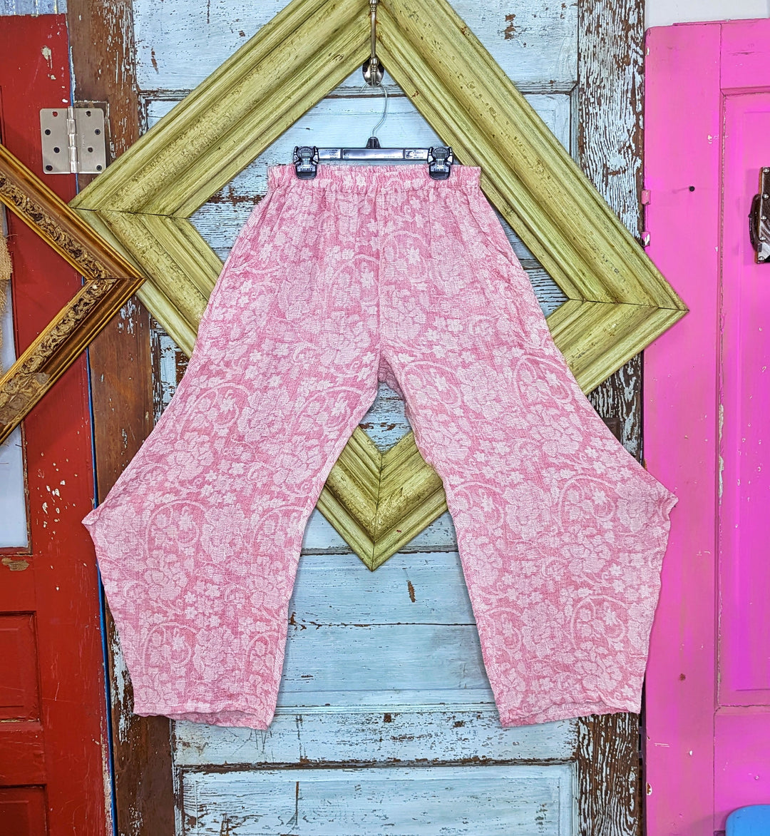 Jacquard Pink Pants