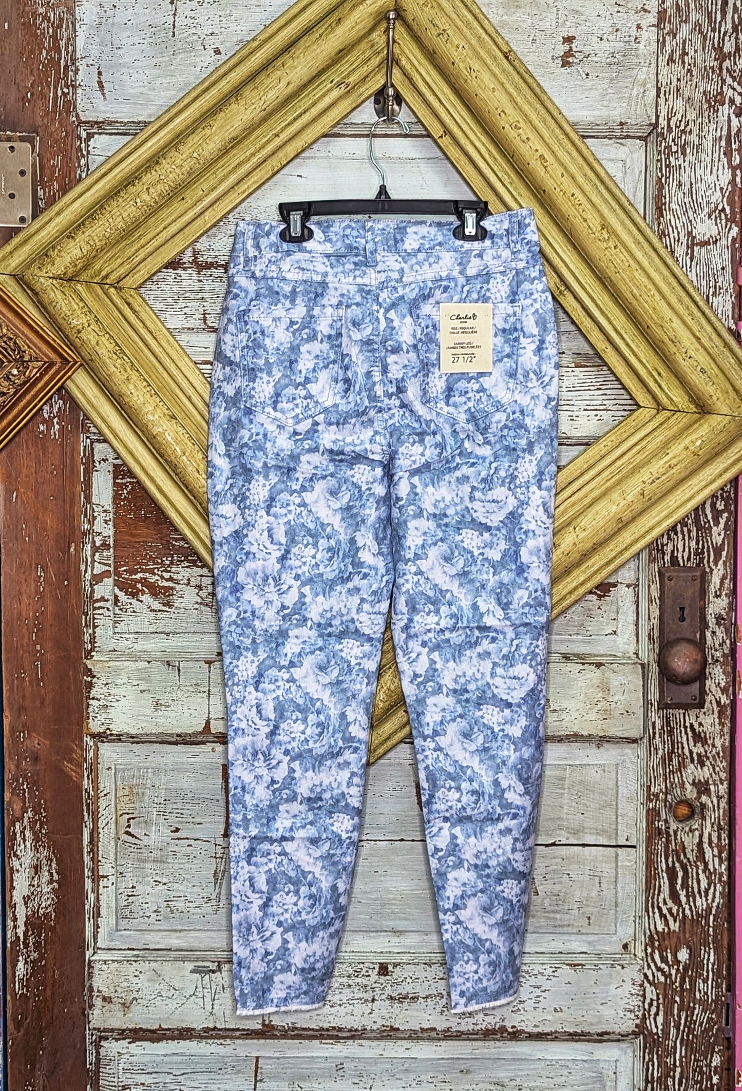 Printed Twill Ankle Pant