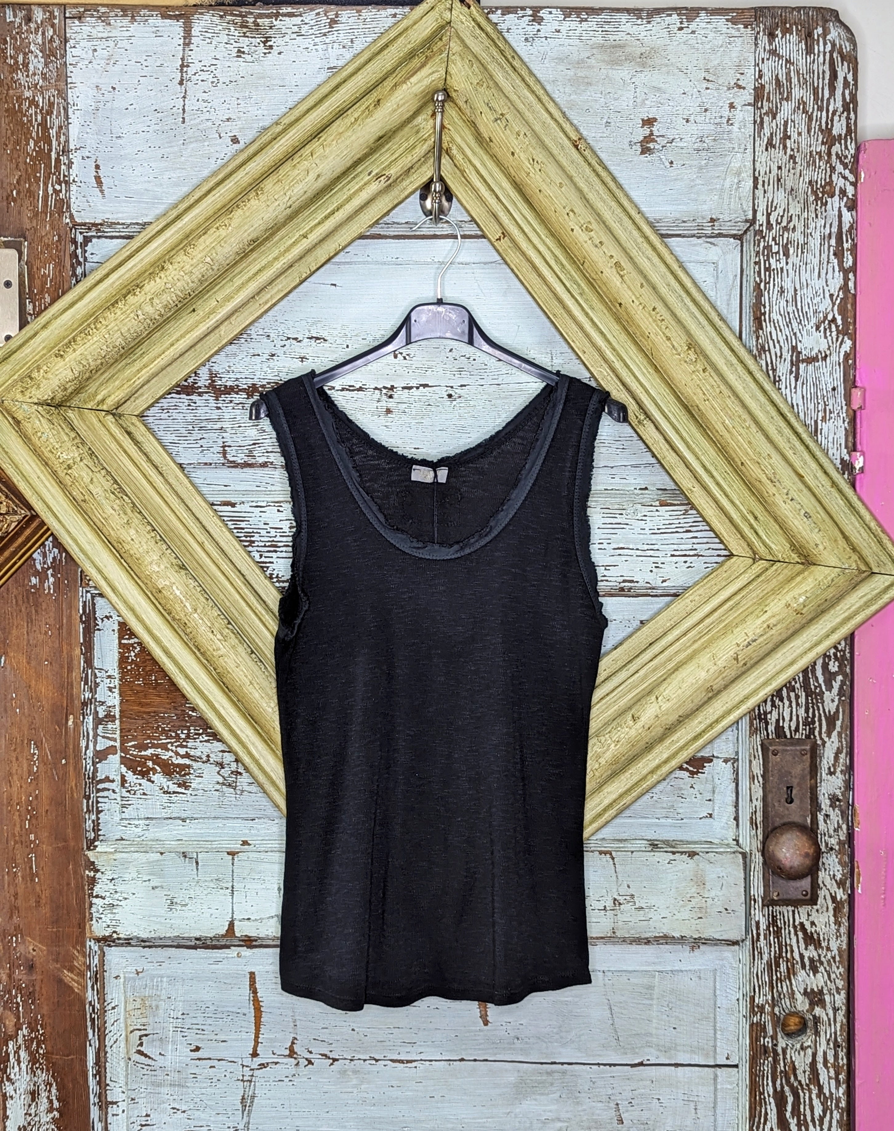 Sequin V-neck Tank