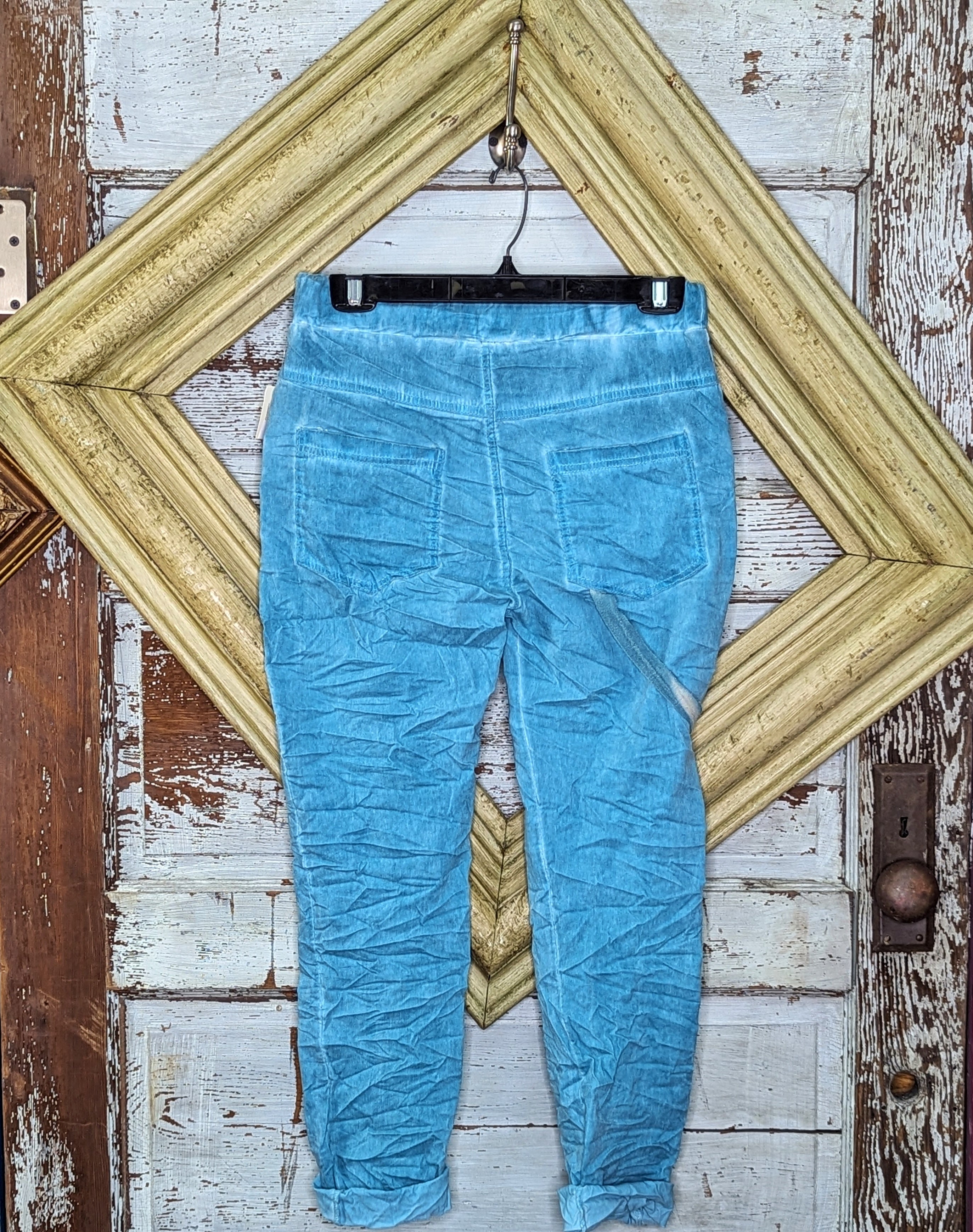 Turquoise Pull-on  Joggers