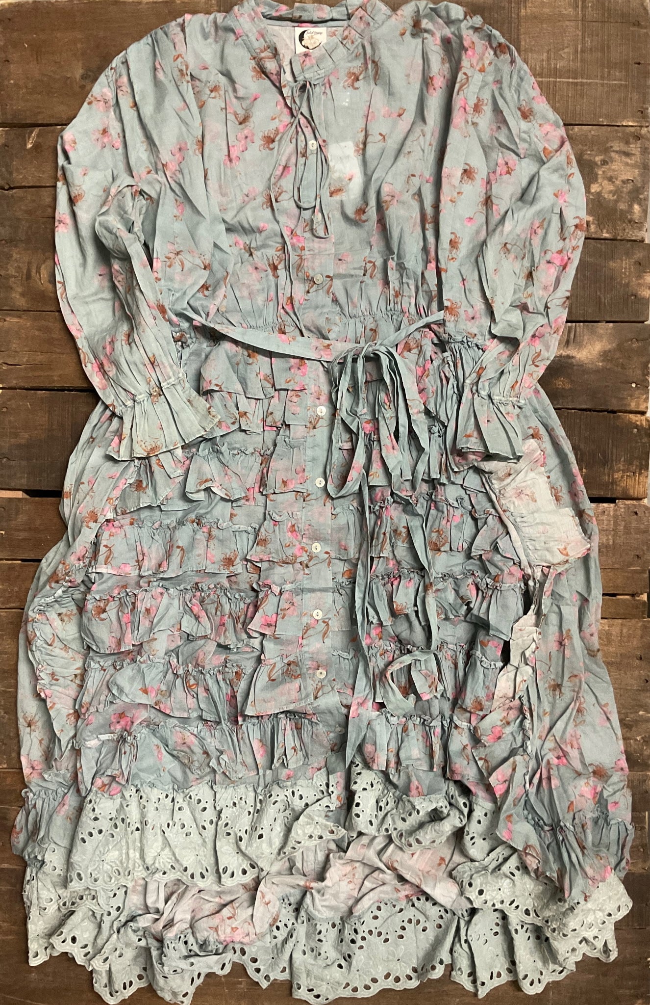 Jaded Gypsy Whispering Bloom Duster-Sky