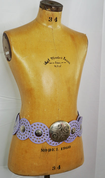 Lavender Concho Belt