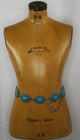 Turquoise Squash Blossom Concho Belt