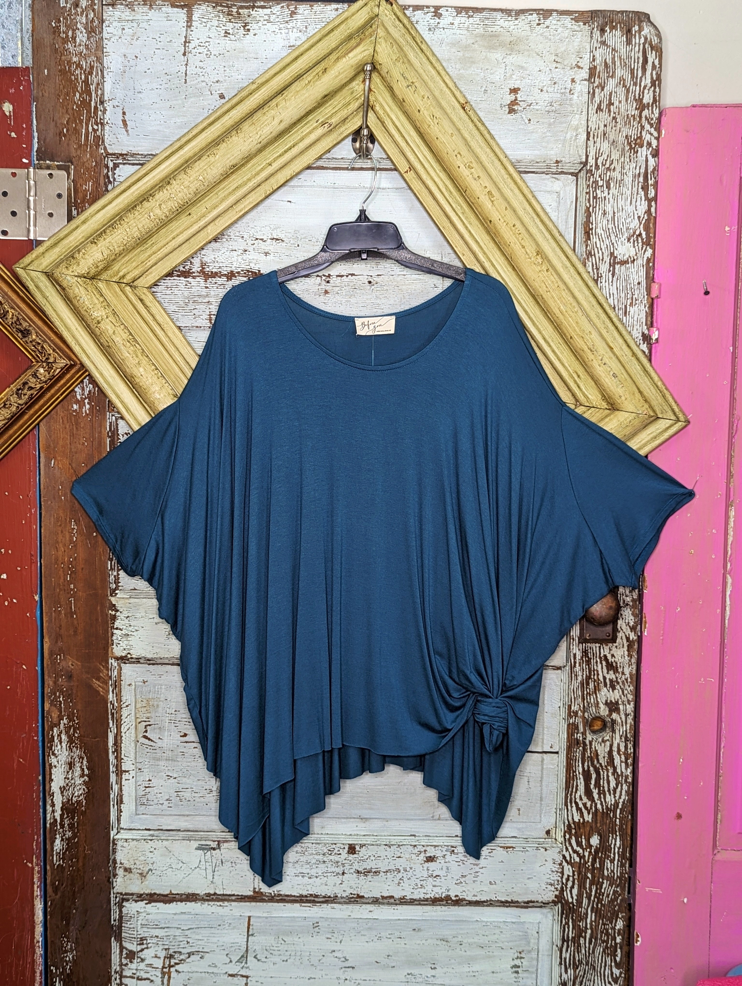 Jade Basic Poncho Top