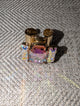 Pre Order WaFa 3-Stone Crystal Cuff Ring — pink AB iridescent