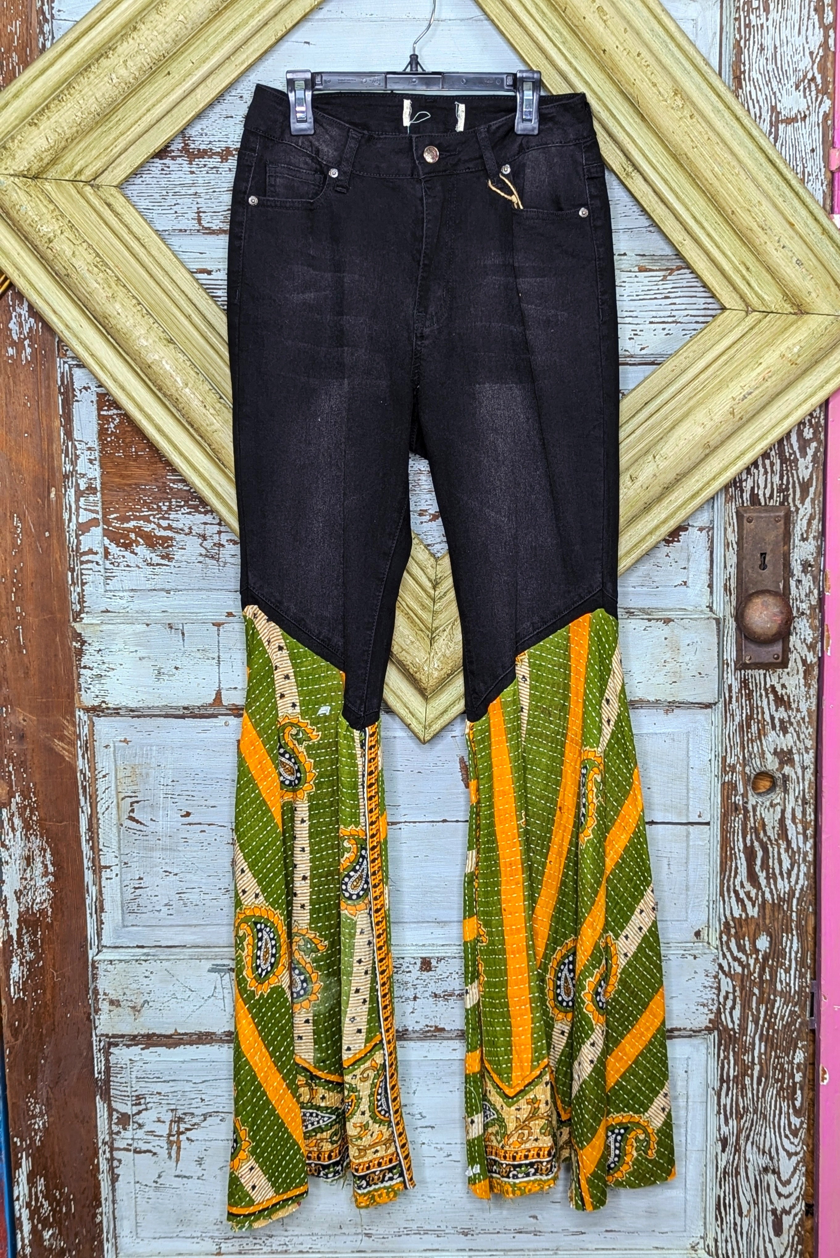 Black Open Hands Jeans