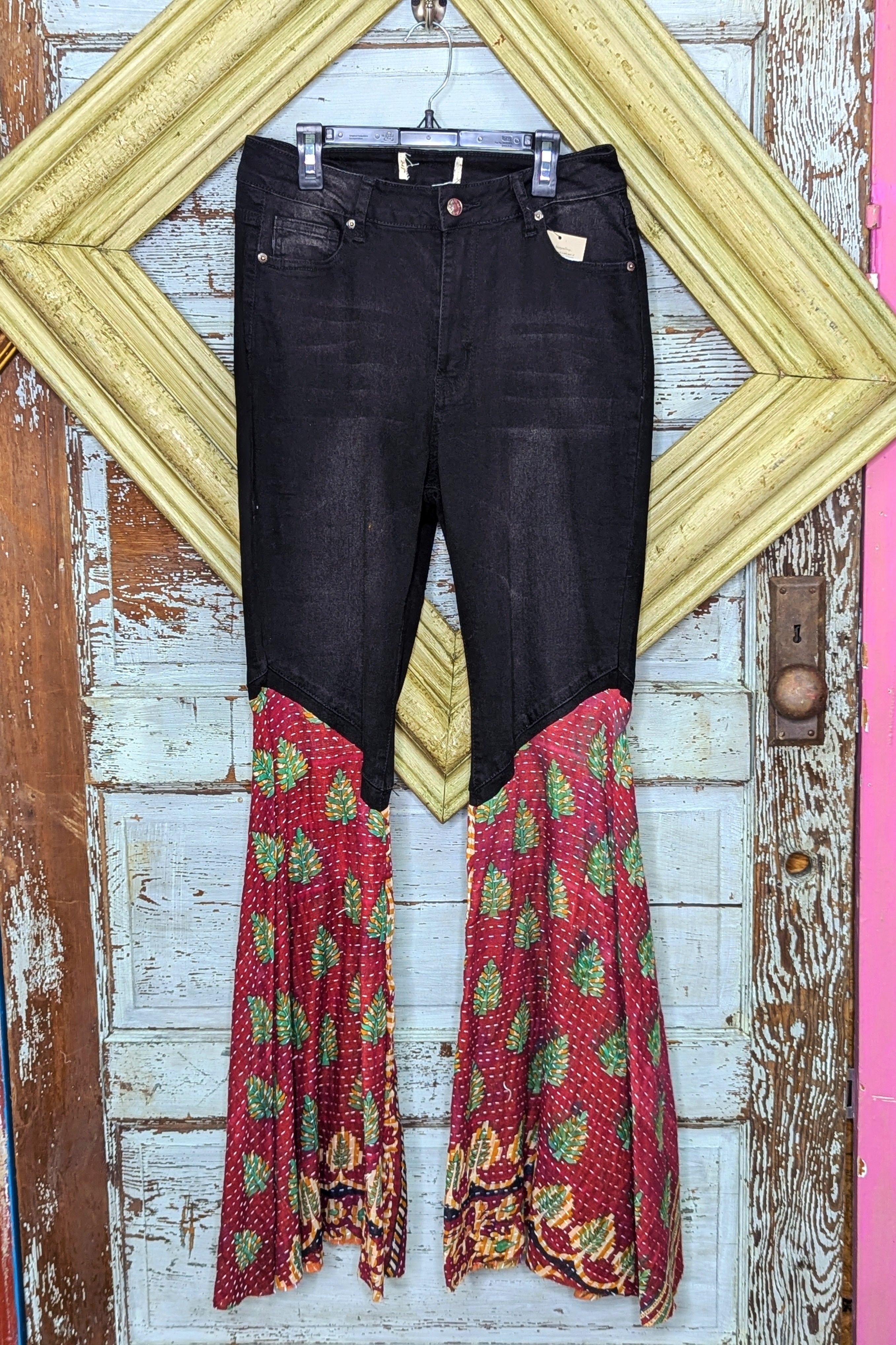 Black Open Hands Jeans