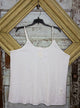 Paper Lace Cami with lace inset and raw edges
