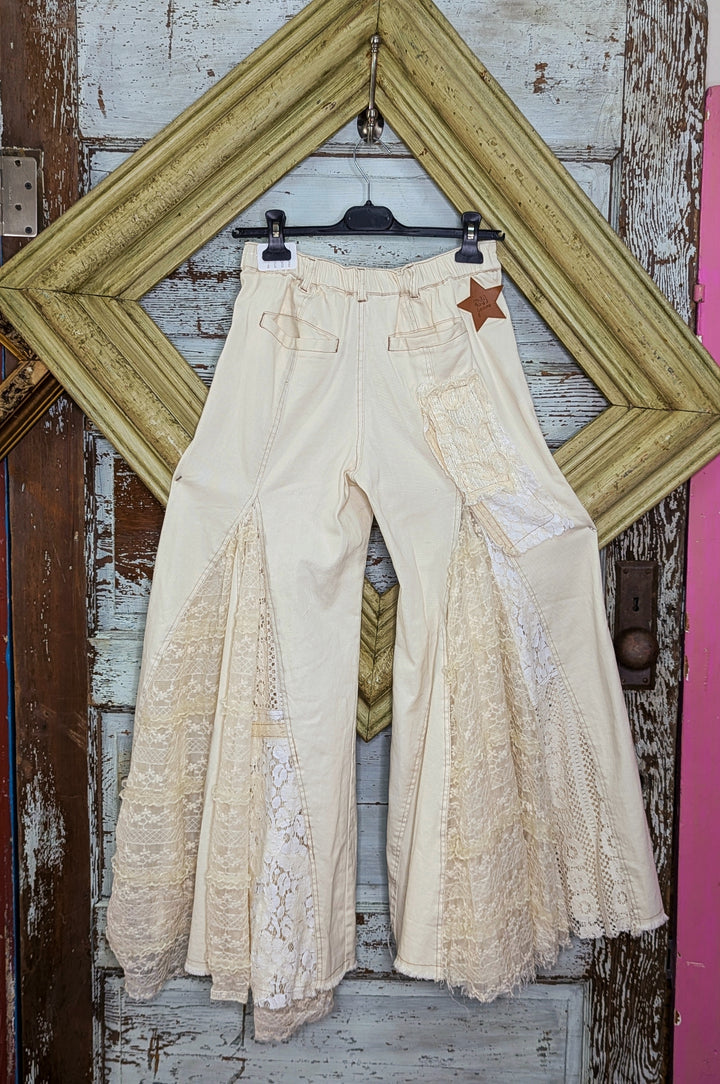 LACE WIDE LEG PANTS